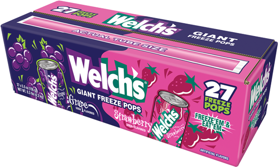Welch's Soda Pop - Welch's Freezies (560x450), Png Download