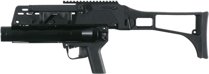 Hk G36c Airsoft Rifle Aeg Full Auto Electric (740x272), Png Download
