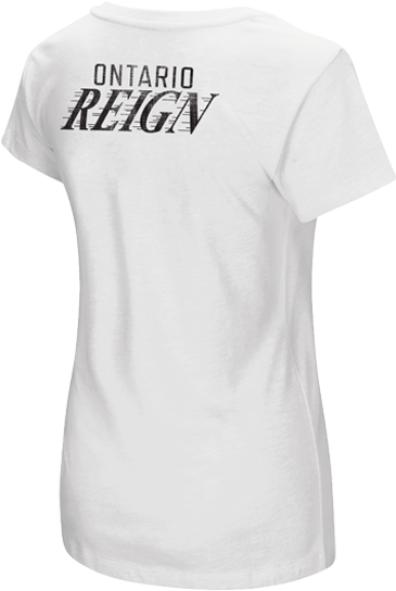 Ontario Reign Women's Primary Logo Hurdle V-neck - Ontario Reign (500x667), Png Download