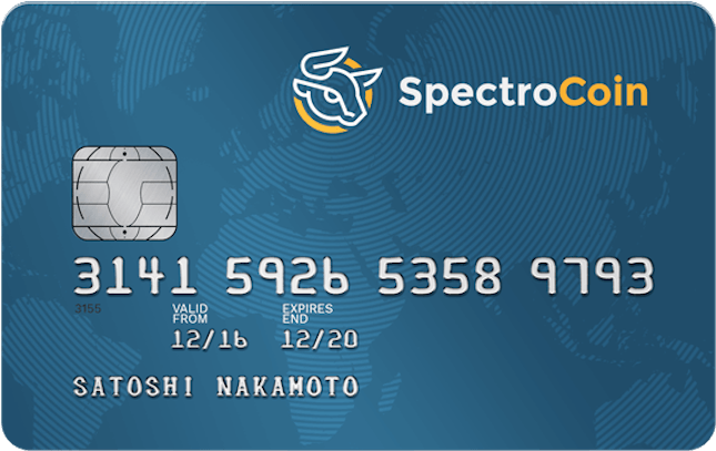 Spectrocoin Visa Debit Card - Btc Credit Card (700x462), Png Download