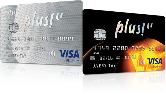 Visa Card - Ocbc Ntuc Credit Card (568x322), Png Download