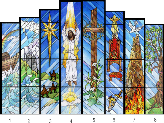 8-a - Stained Glass Windows Story (552x424), Png Download