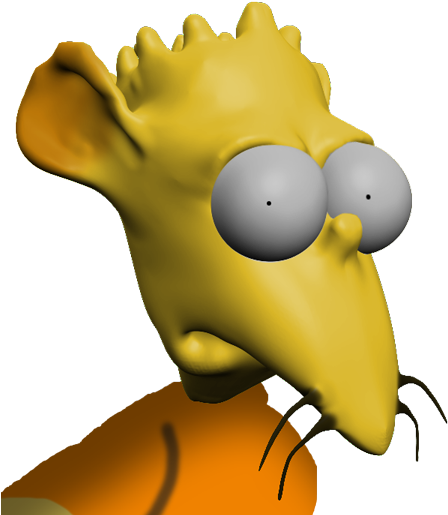 Bart Niño Rata Png (461x528), Png Download