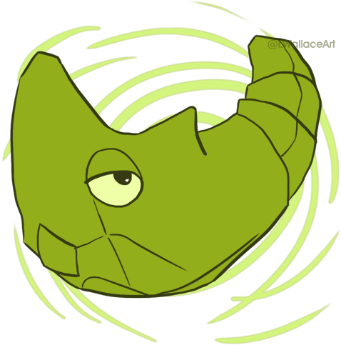 011 Metapod - Cartoon (500x500), Png Download