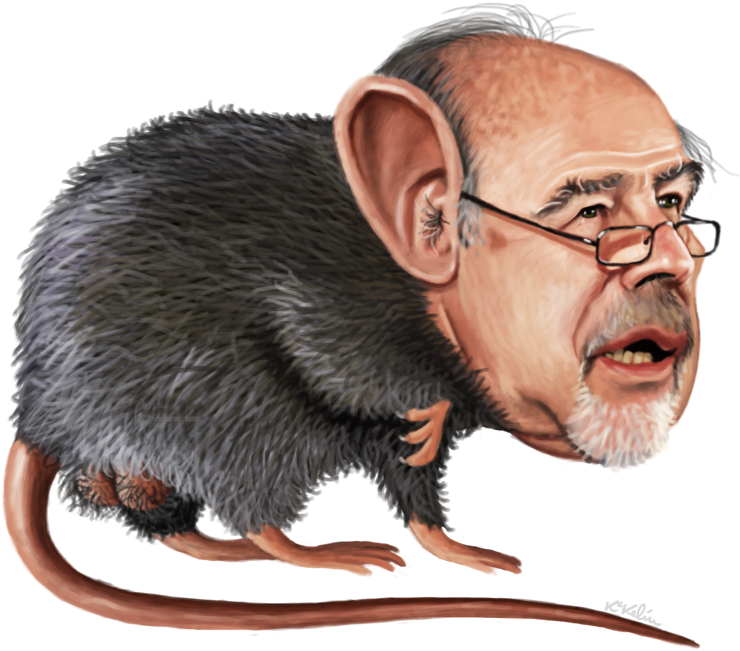 Caricatura De Una Rata (900x729), Png Download