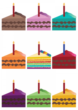 Piece Of Cake - Birthday Party (300x420), Png Download