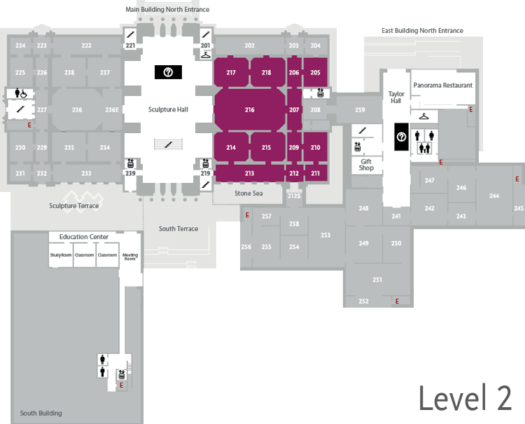 Living St - Louis - Modern Art - Saint Louis Art Museum Plan (750x605), Png Download