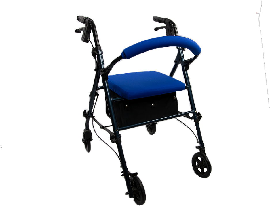 1234 - Crutcheze Sport Pink Rollator Walker Seat And Backrest (1100x733), Png Download