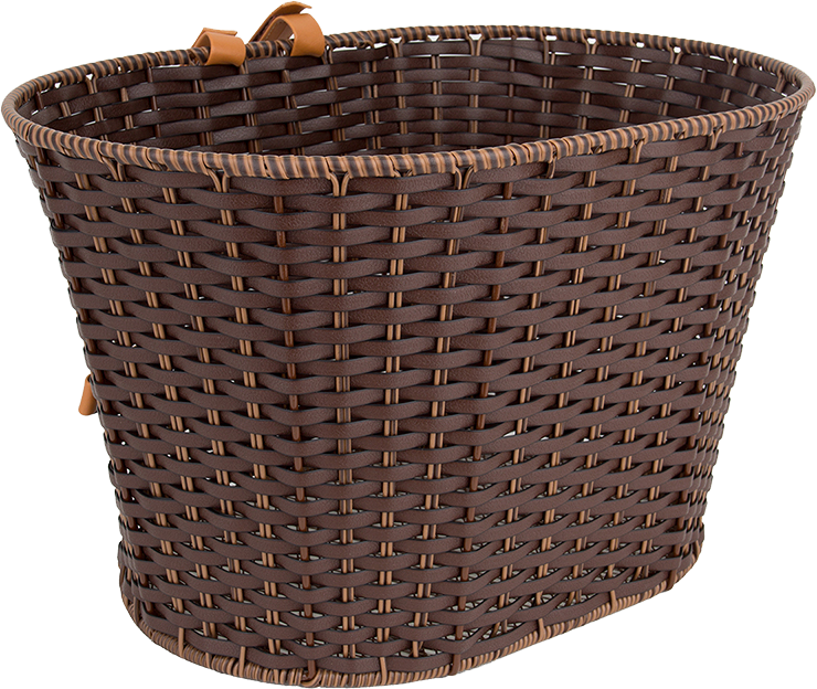 Sunlite Deluxe Rattan Basket - Mahogany (740x624), Png Download