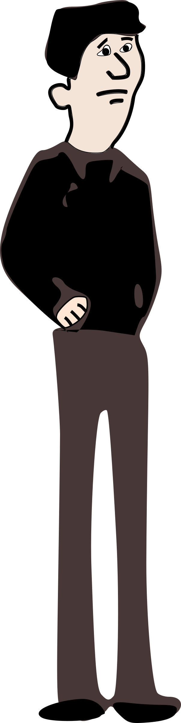 This Free Icons Png Design Of Boy Standing (603x2400), Png Download