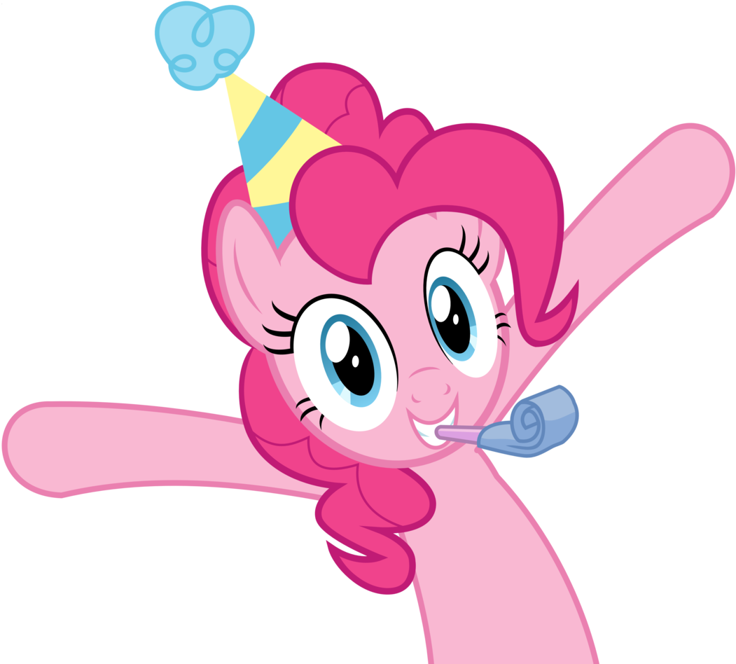 Takua770, Hat, Party Hat, Pinkie Pie, Safe, Simple - My Little Pony Pinkie Pie (1101x1024), Png Download
