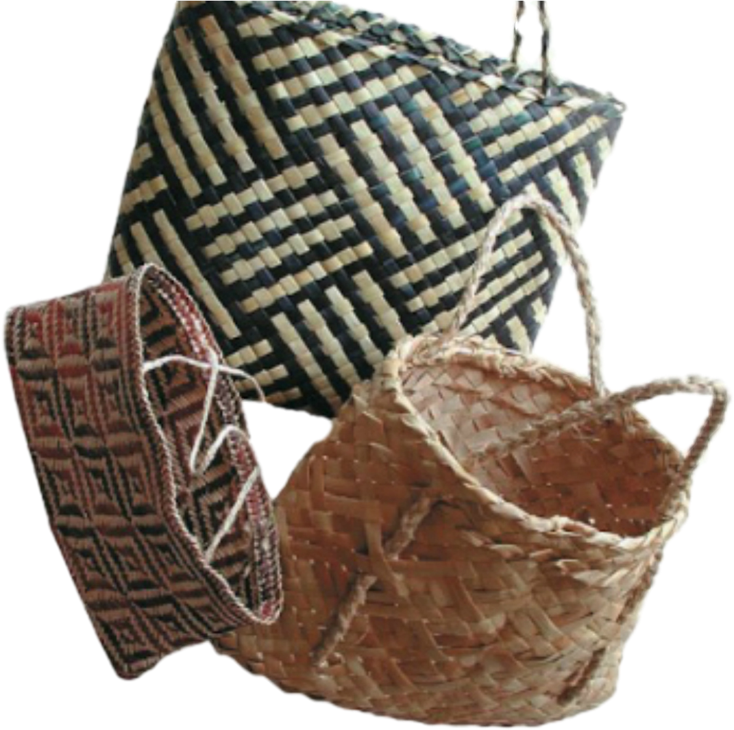Kete Is The Māori Word For Carrying Basket - Maori Weaving Png (1080x1080), Png Download