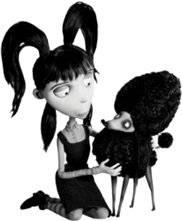 Frankenweenie Wallpaper Entitled Transparent Elsa And - Frankenweenie Victor Y Elsa (384x454), Png Download