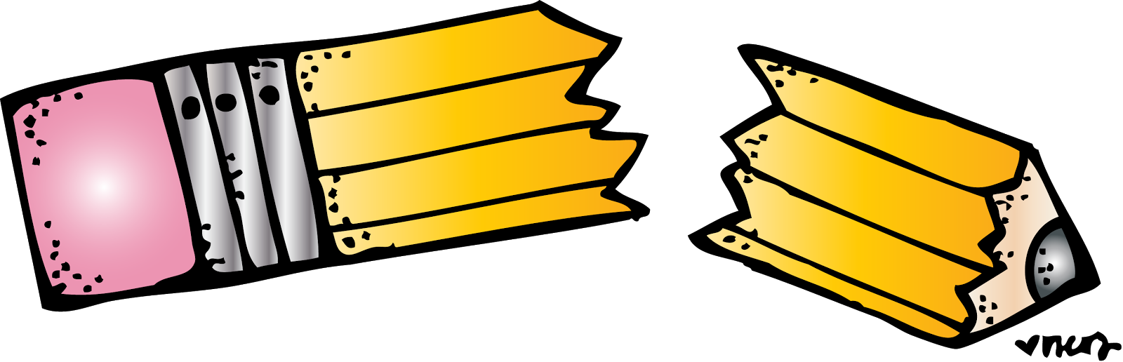 Top 66 Pencil Clip Art - Clip Art (1600x516), Png Download