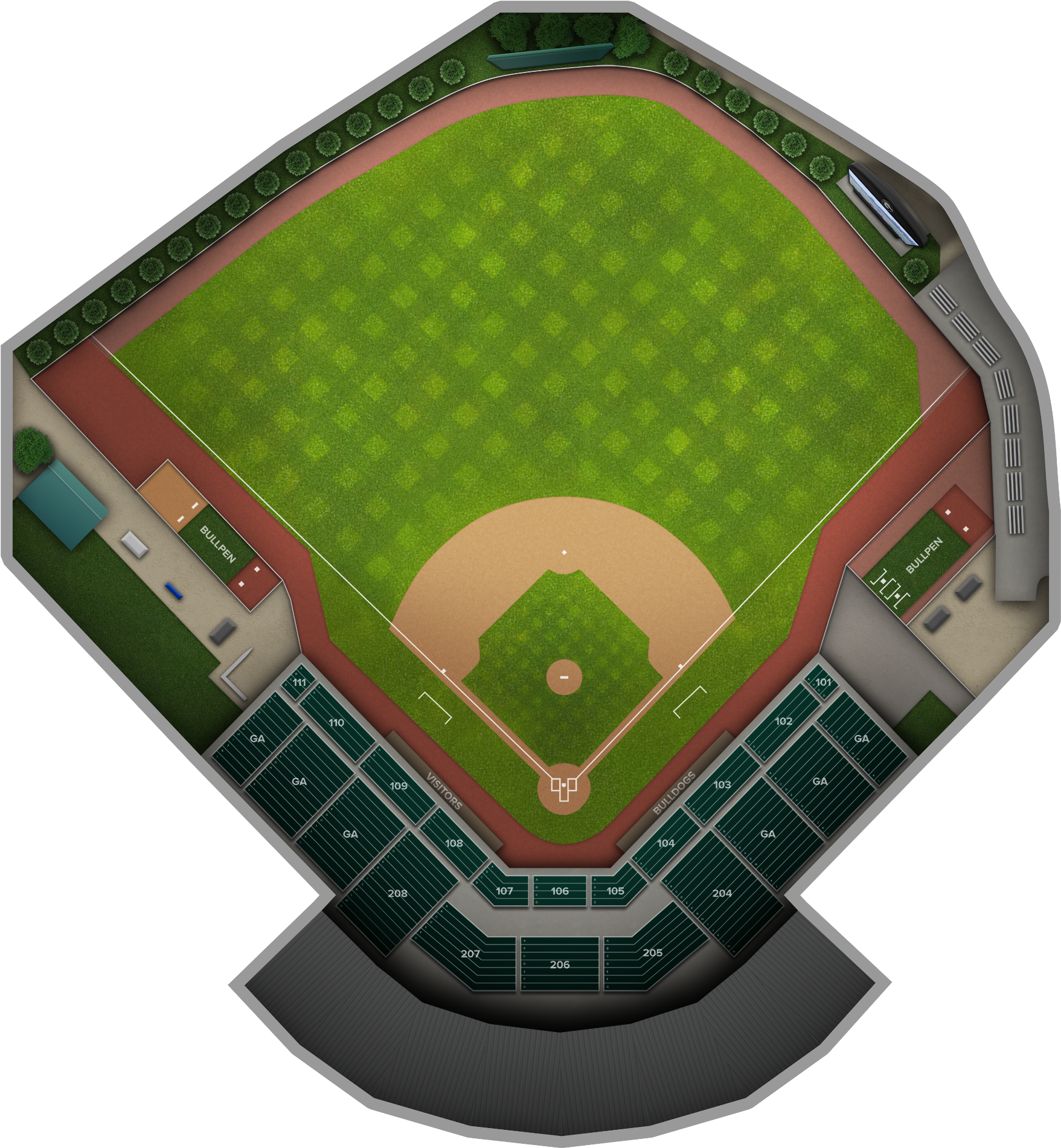 Dayton Baseball At Georgia Baseball At Foley Field - Georgia (2560x1936), Png Download