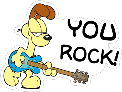 Viber Sticker «odie Unleashed» - Garfield (490x317), Png Download