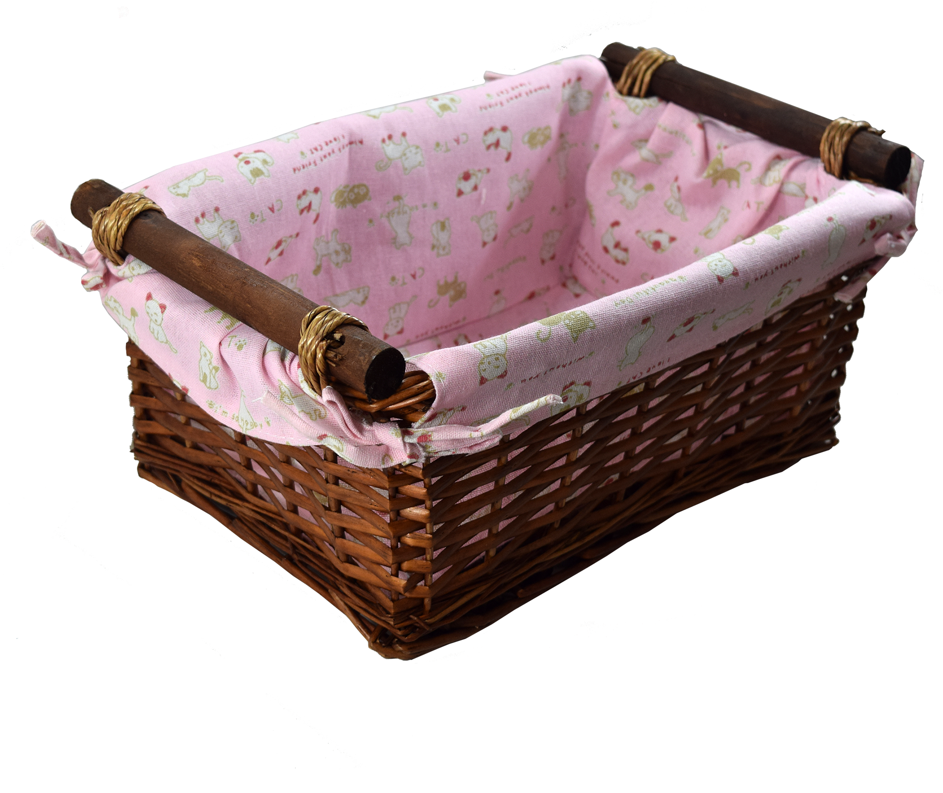 Baby Girl Wicker Basket - Basket (2000x2000), Png Download