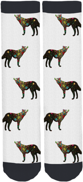 Banner The Super Dog Crew Socks - Sock (285x600), Png Download