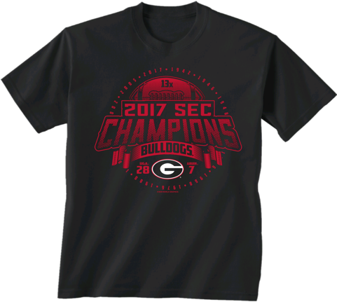 Uga "sec Championship Score" Shirt - Georgia Rose Bowl Shirt (480x480), Png Download