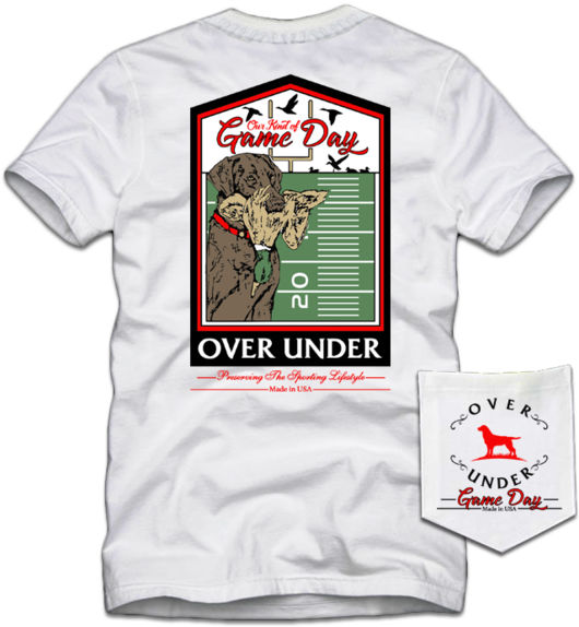 S/s Our Kind Of Gameday Red & Black - Over Under (600x600), Png Download