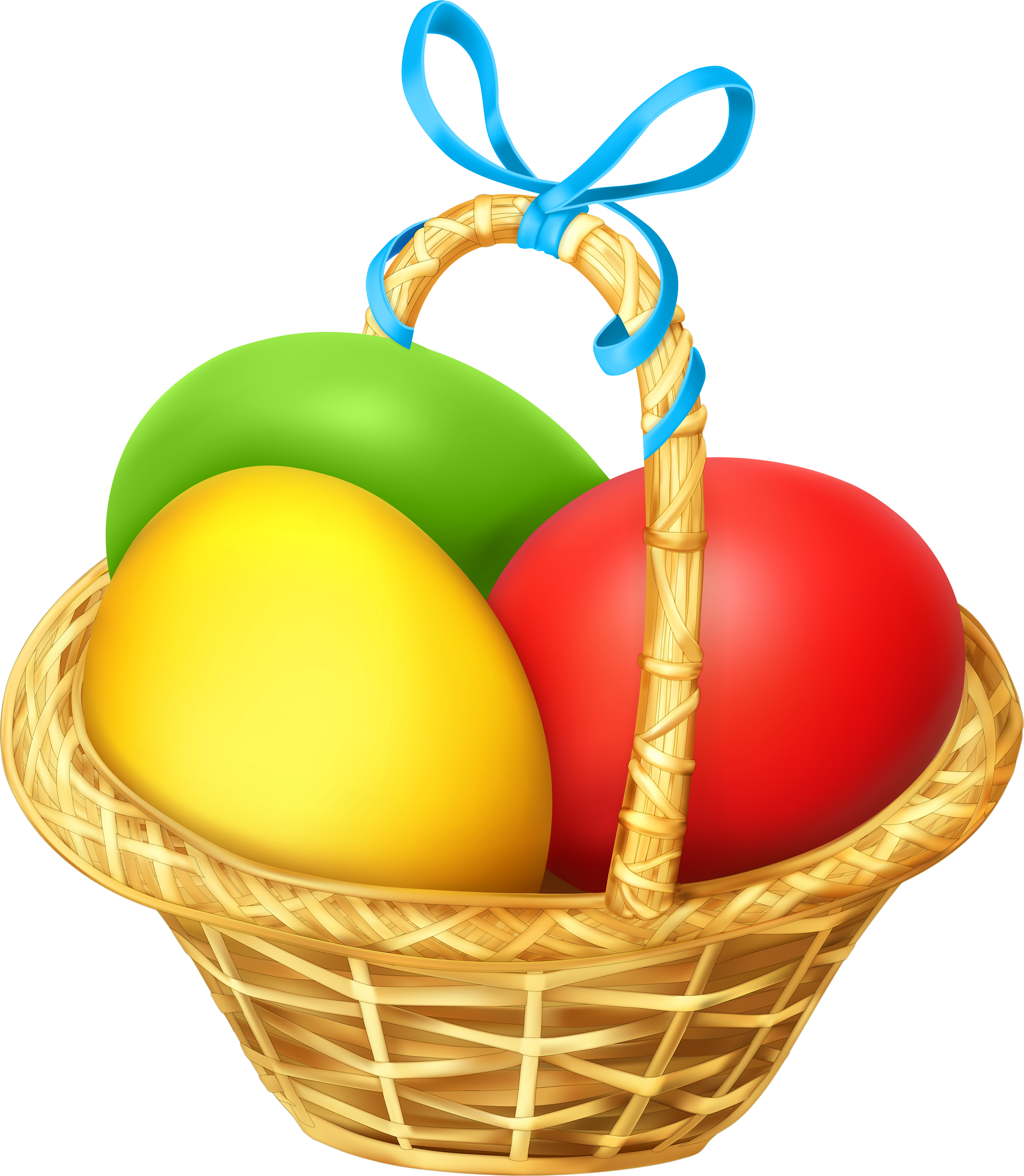 Easter Basket Transparent Png Clip Art - Transparent Easter Basket Images Png (5282x6000), Png Download