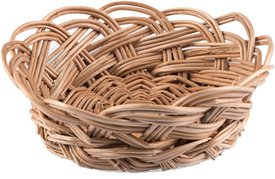 Mini Wicker Bread Basket - Beerenberg (1024x768), Png Download