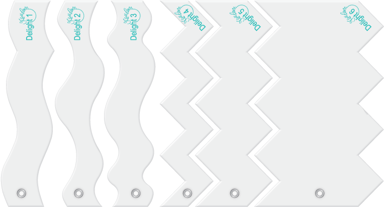 Delight Designer Template Fun Card Border Set - Design (800x620), Png Download