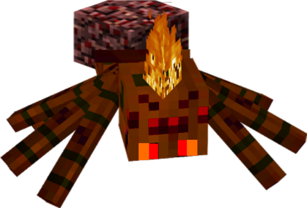 Nether Spider - Spider Minecraft (1494x751), Png Download