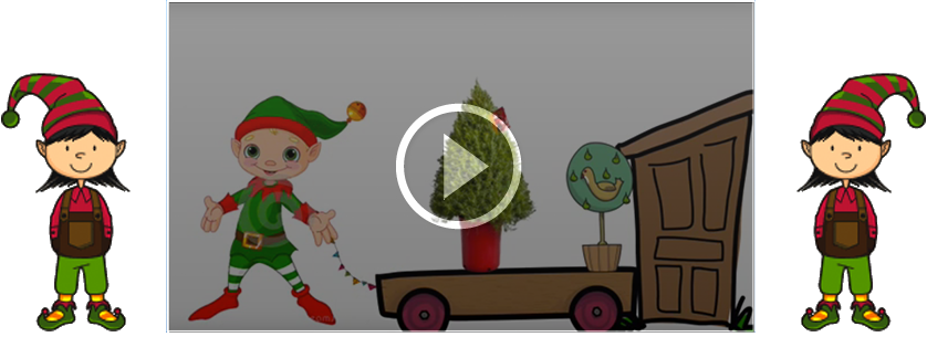 Video-hoder - Christmas Elf Big Head Suit Youth Long Sleeve Shirt (838x305), Png Download