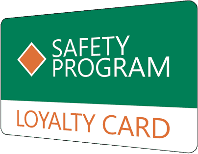 Safety Loyalty Card - Sign (404x314), Png Download