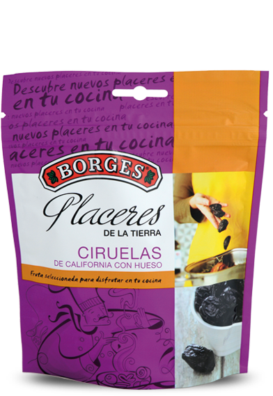Bolsa De Ciruelas Con Hueso En Tu Cocina Borges - Brochure (400x600), Png Download