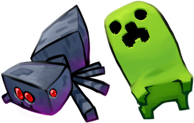 Creeper And Spider Drawn By Sido (slipknot) - Comics (759x485), Png Download