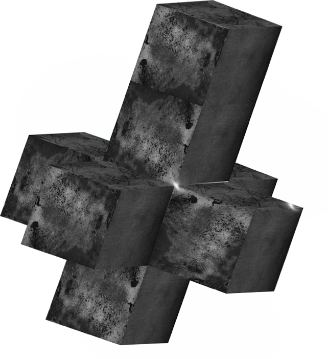 Tesseract - Monochrome (642x702), Png Download