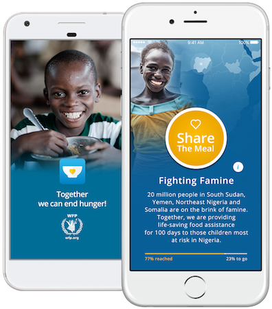 So How Can You Help Get The Sharethemeal App And Find - World Food Programme (400x487), Png Download