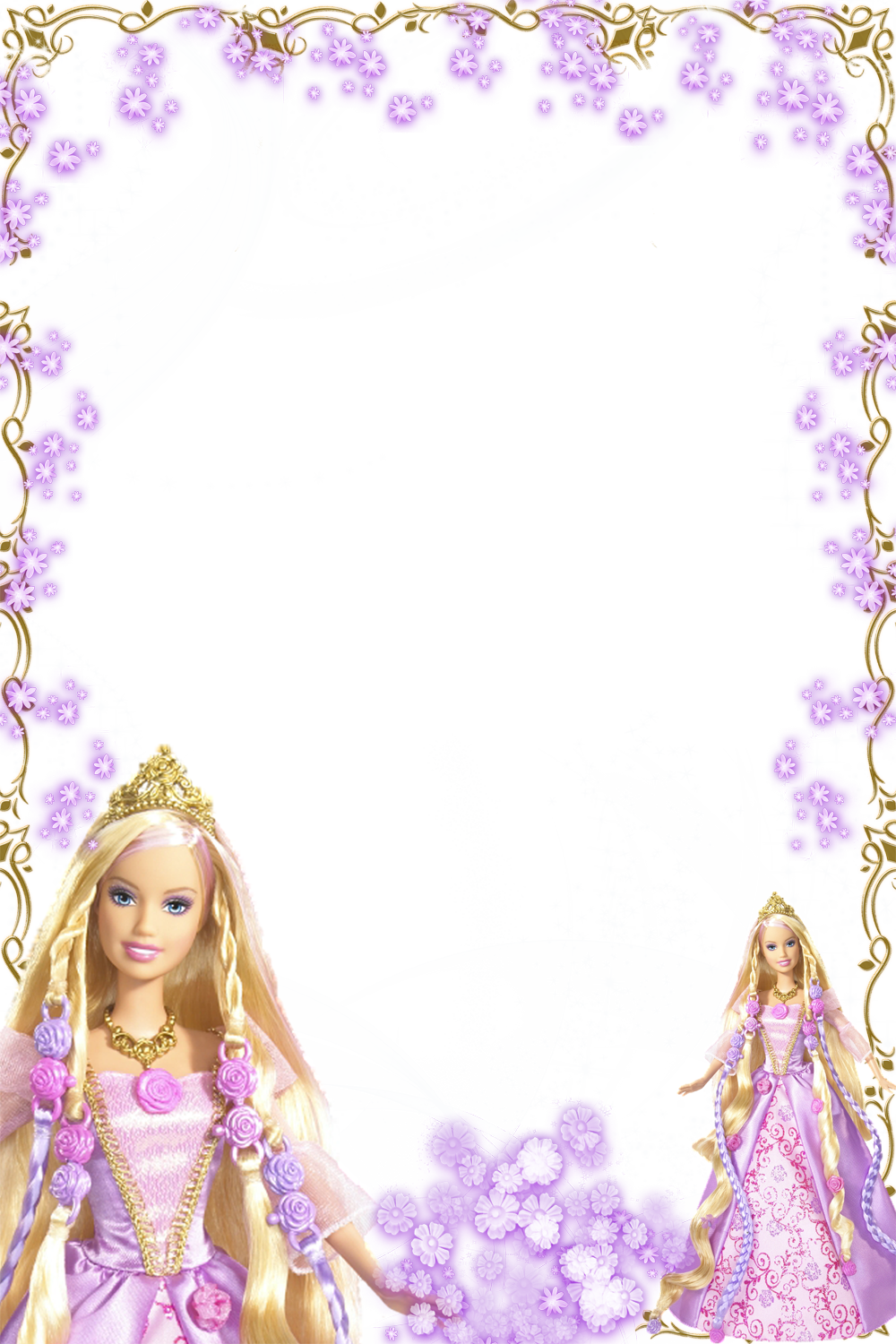 Vector Royalty Free Download Barbie Clipart Mariposa - Mattel Barbie Rapunzel Cut And Style (1000x1500), Png Download