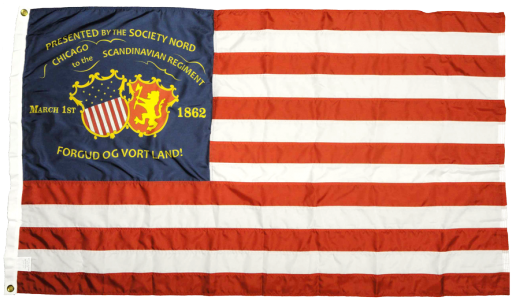 15th Wi Infantry Regiment Norwegian Flag - Regiment (520x416), Png Download