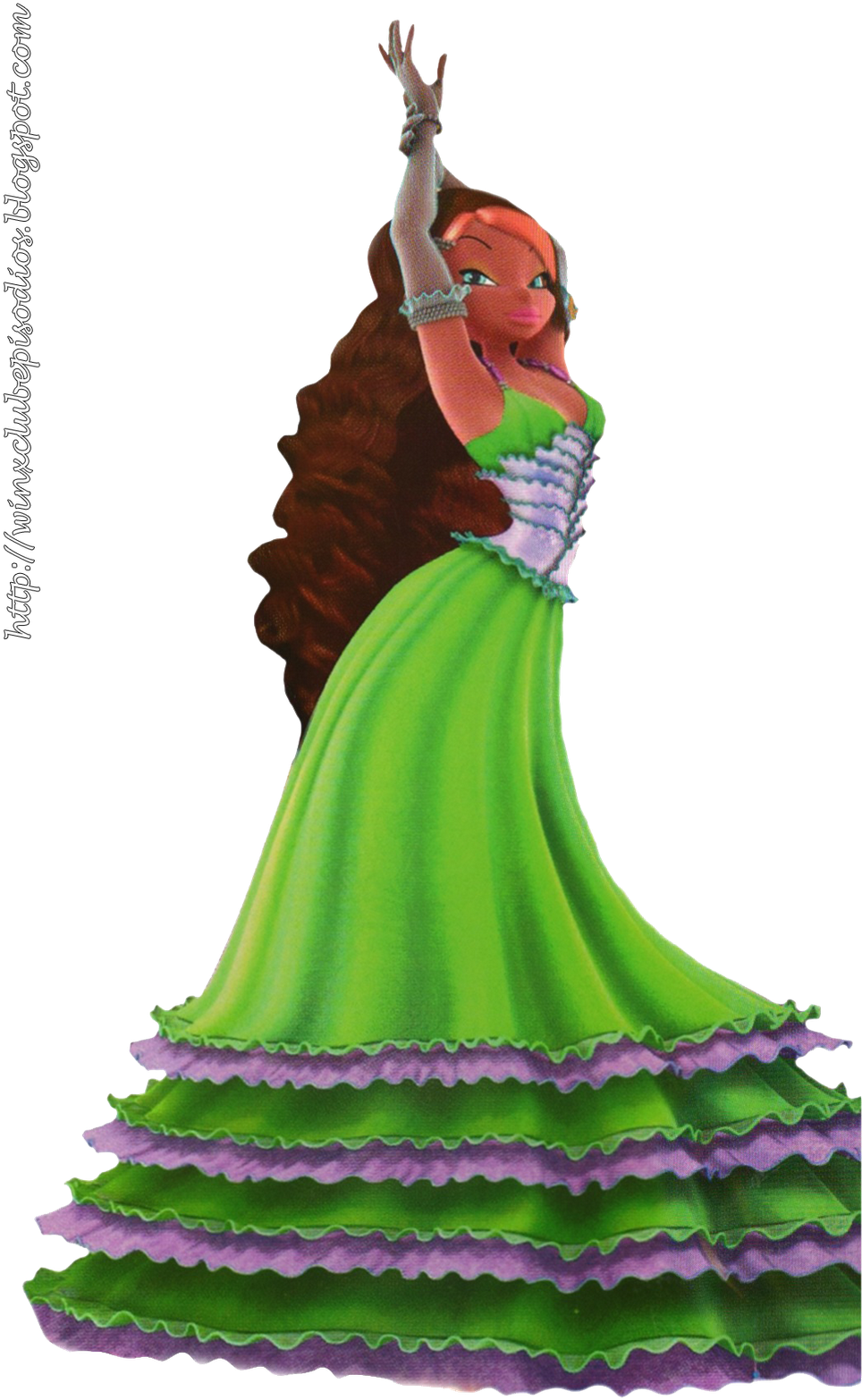 Baile 2 - Layla Winx Club 3d Dress (964x1600), Png Download