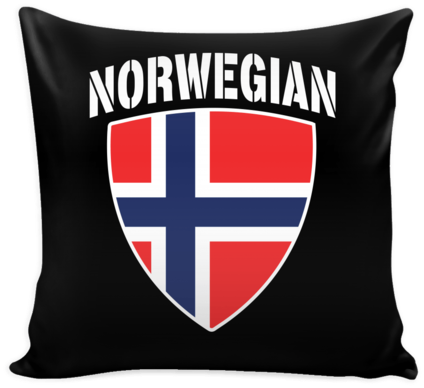 Norwegian Pride Pillow Cover - Stencils Prints On Pillow Cover (480x480), Png Download