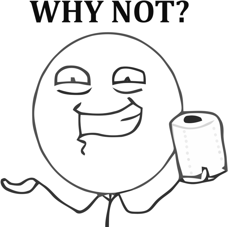 Why Not By Rober Raik-d4czhw0 - Not Meme Transparent Png (1039x769), Png Download