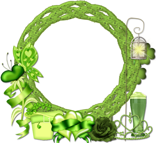 Tubed Frames Png's - St Patrick's Day Frame Png (600x600), Png Download