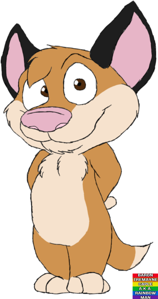 Caracal - Cartoon (660x1190), Png Download