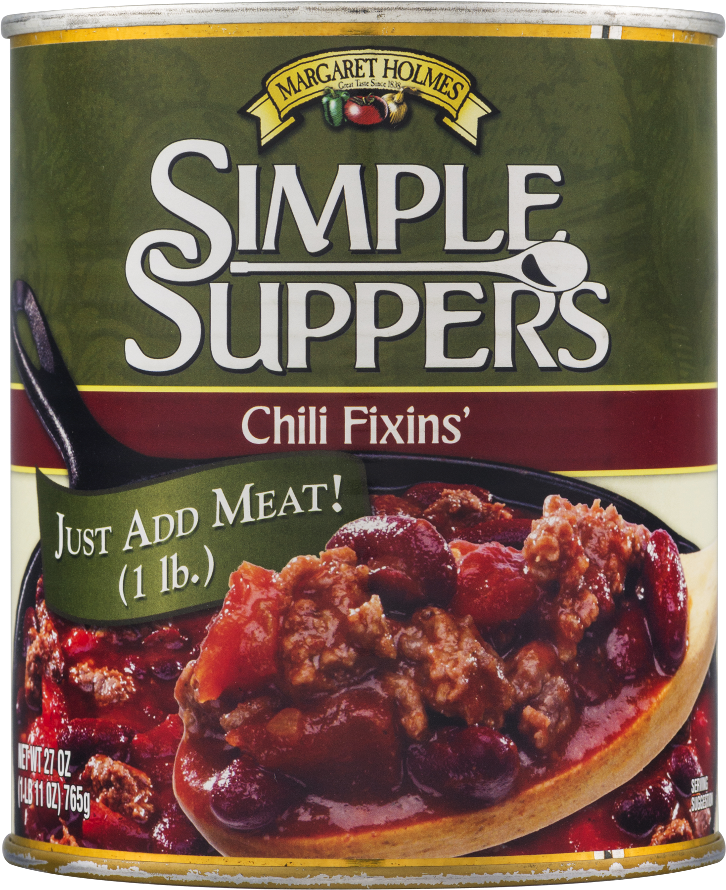Margaret Holmes Simple Suppers Chili Fixins' - 27 Oz (1800x1800), Png Download