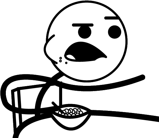 Cereal Guy - Meme Faces Cereal Guy (523x472), Png Download