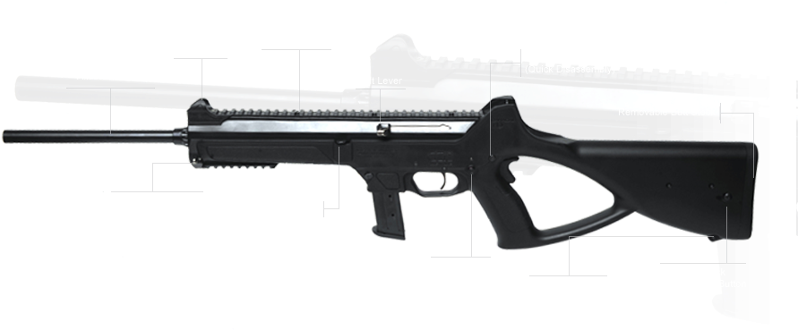 Caracal Cc10 Full - Beretta 9mm Carbine Cx4 (956x418), Png Download