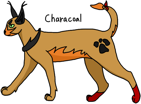 I Told You People I'd Draw A Caracal Based Pokemon (578x425), Png Download