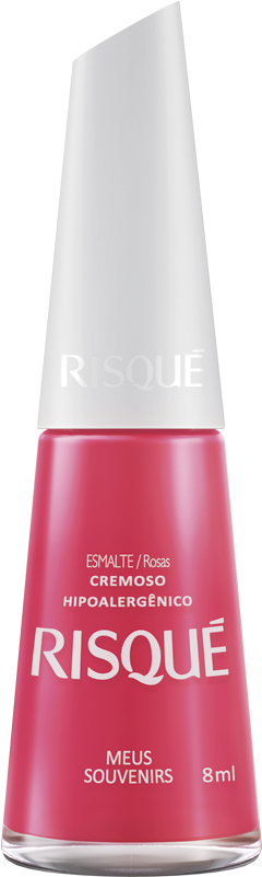 Esmalte Risque Rosa Cremoso Leo Mandou Flore - Risque (1000x1000), Png Download