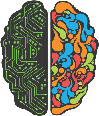Hello - Right Left Brain Png (400x416), Png Download