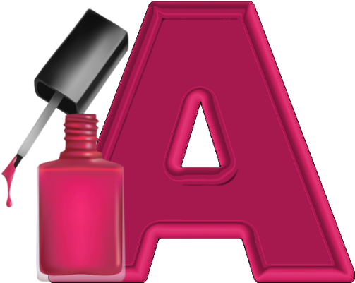 Esmalte De Unha Rosa Choque Alfabeto Png, Pink Hot - Beautiful Hand (600x600), Png Download