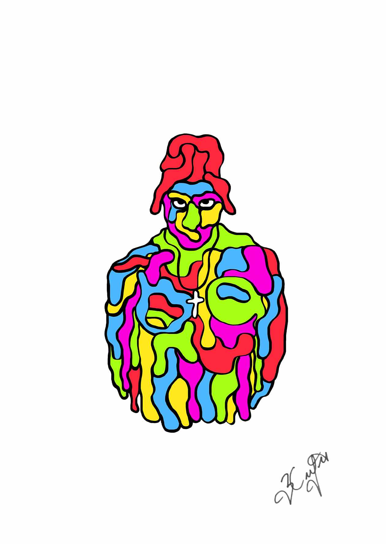 Slime Tupac Shakur A3 Print - Tupac Shakur (2000x2000), Png Download