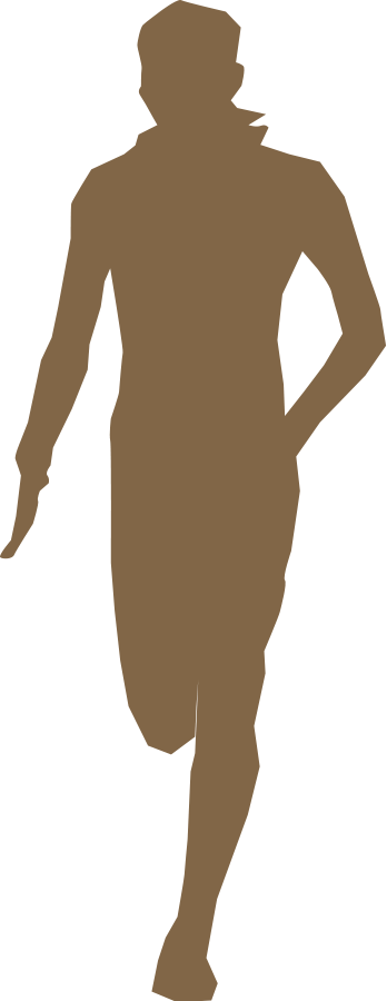 Runner 2 - Runner Siluetas Png (348x900), Png Download